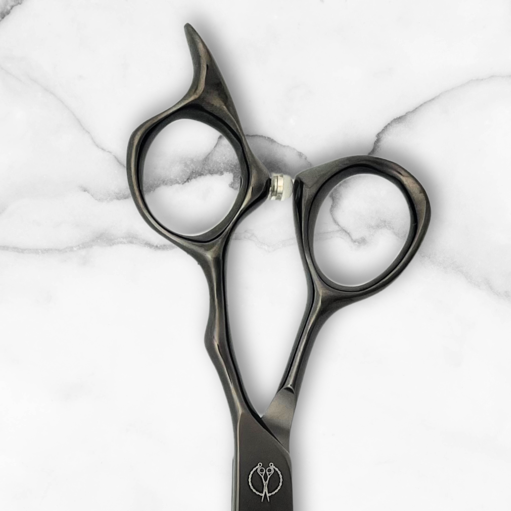6.0 Inch Hair Gun Metal Black Shears Set - Open Box
