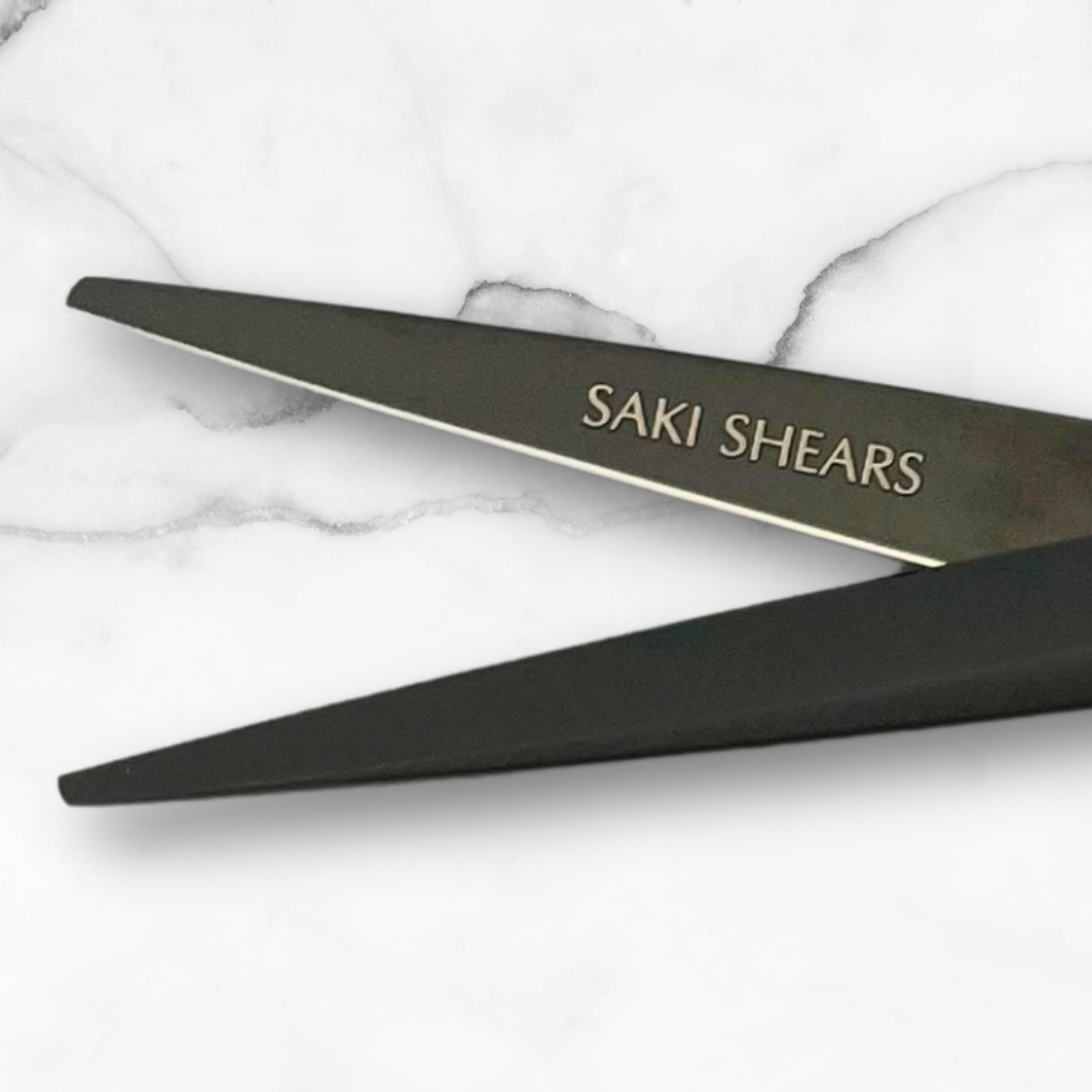 6.0 Inch Hair Gun Metal Black Shears Set - Open Box