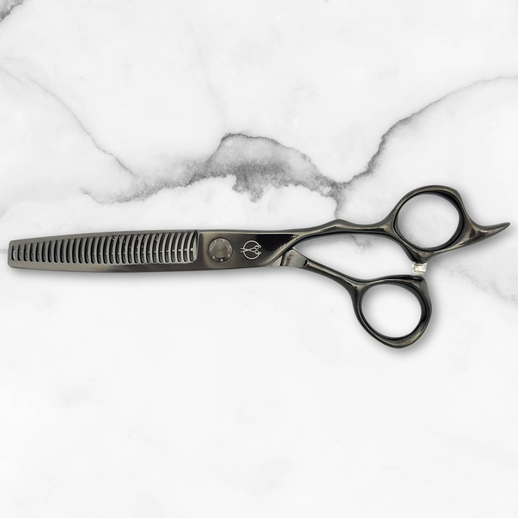 6.0 Inch Hair Gun Metal Black Shears Set - Open Box