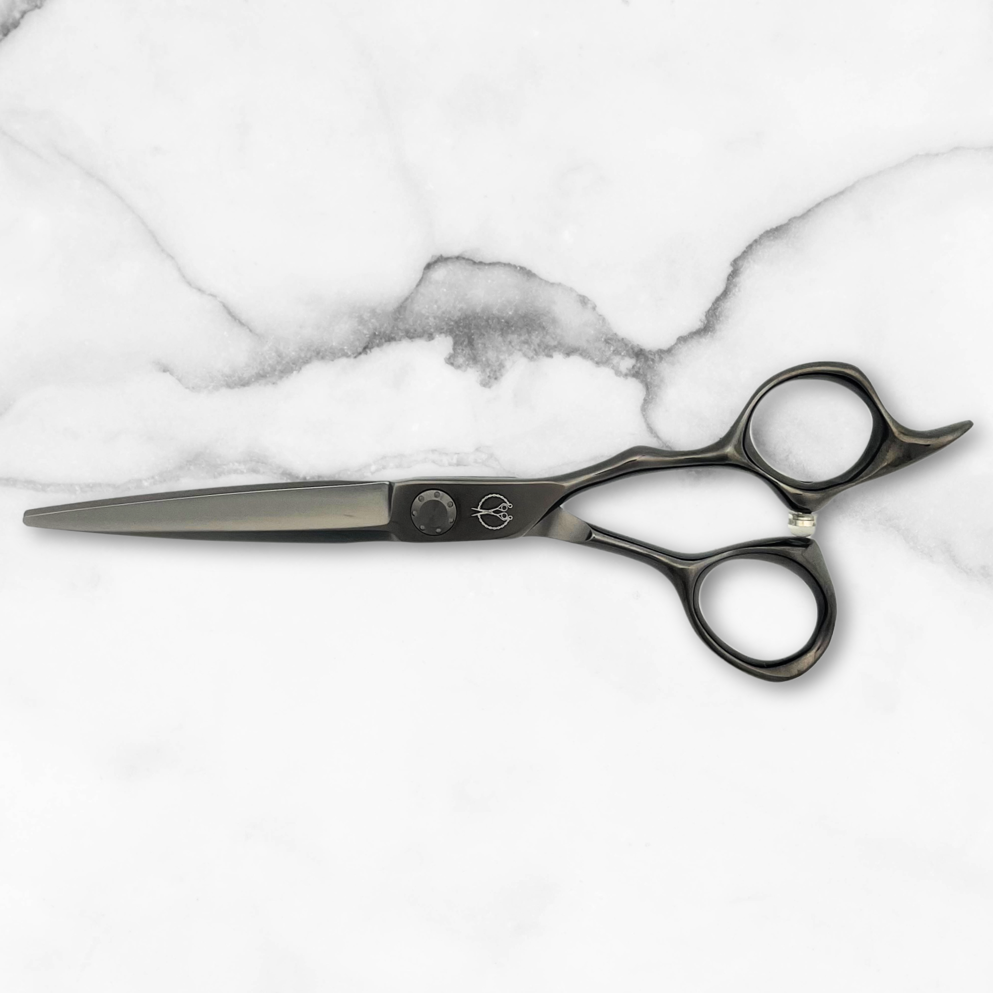 6.0 Inch Hair Gun Metal Black Shears Set - Open Box