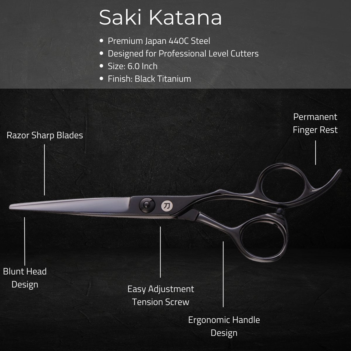 Katana Japanese Hair Cutting Shears Set (Hair Cutting and Thinning Shears) - Return