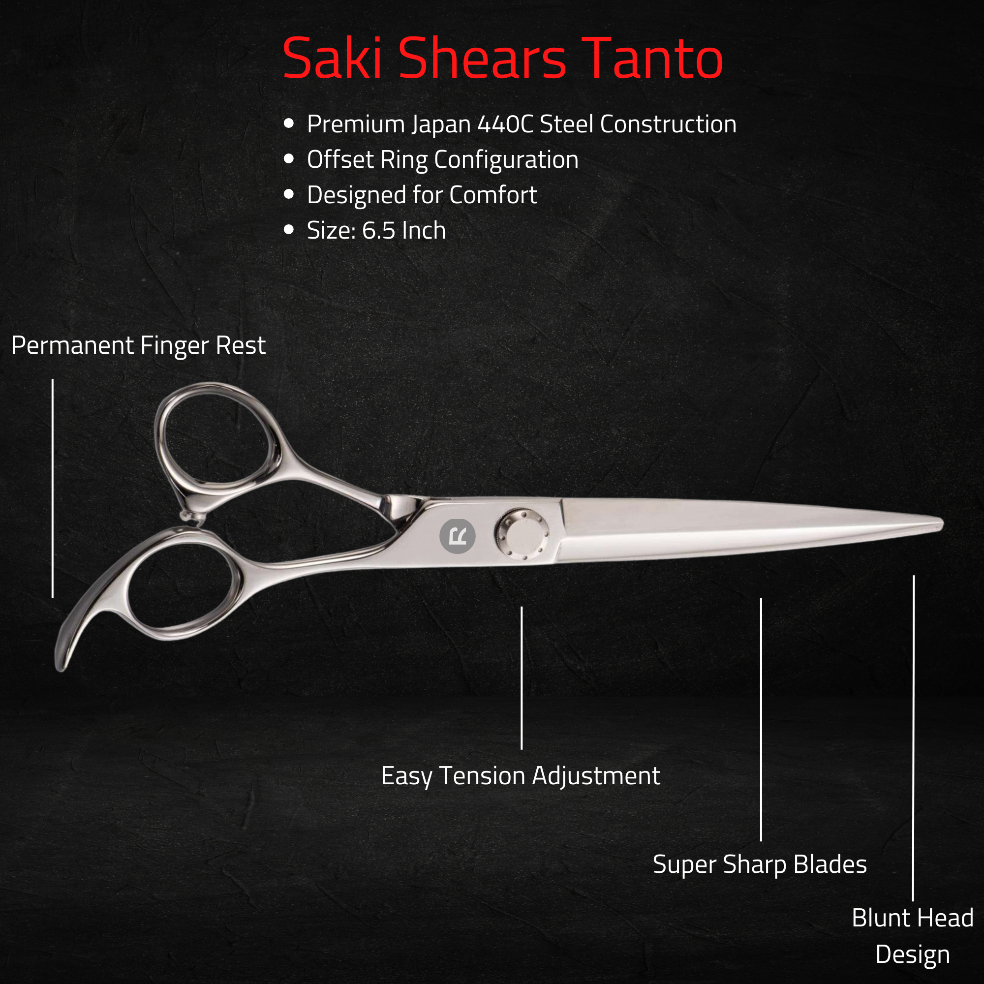 Tanto Hair Cutting Shears - Open Box