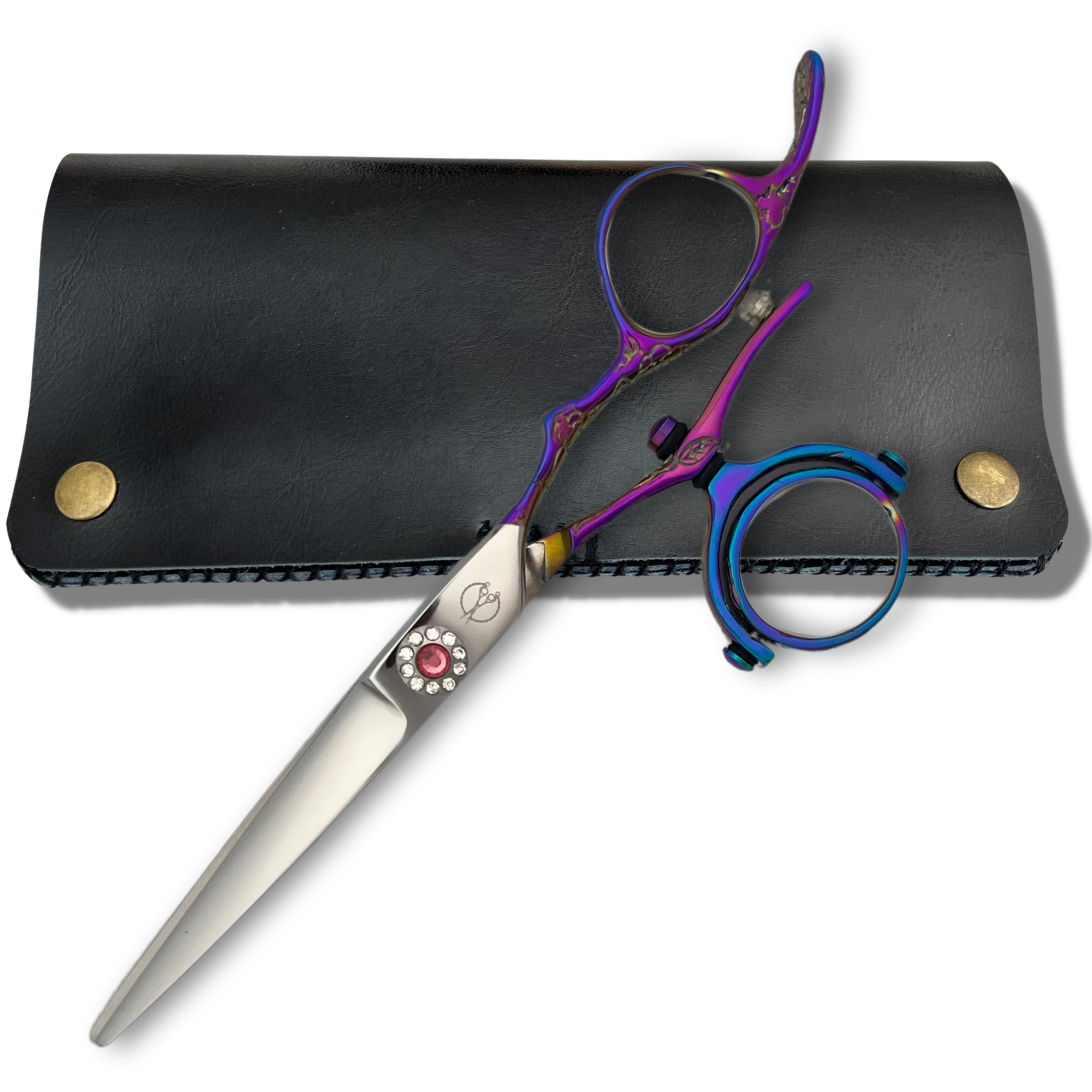 6" Swivel Haircutting Scissors in Pink/Purple