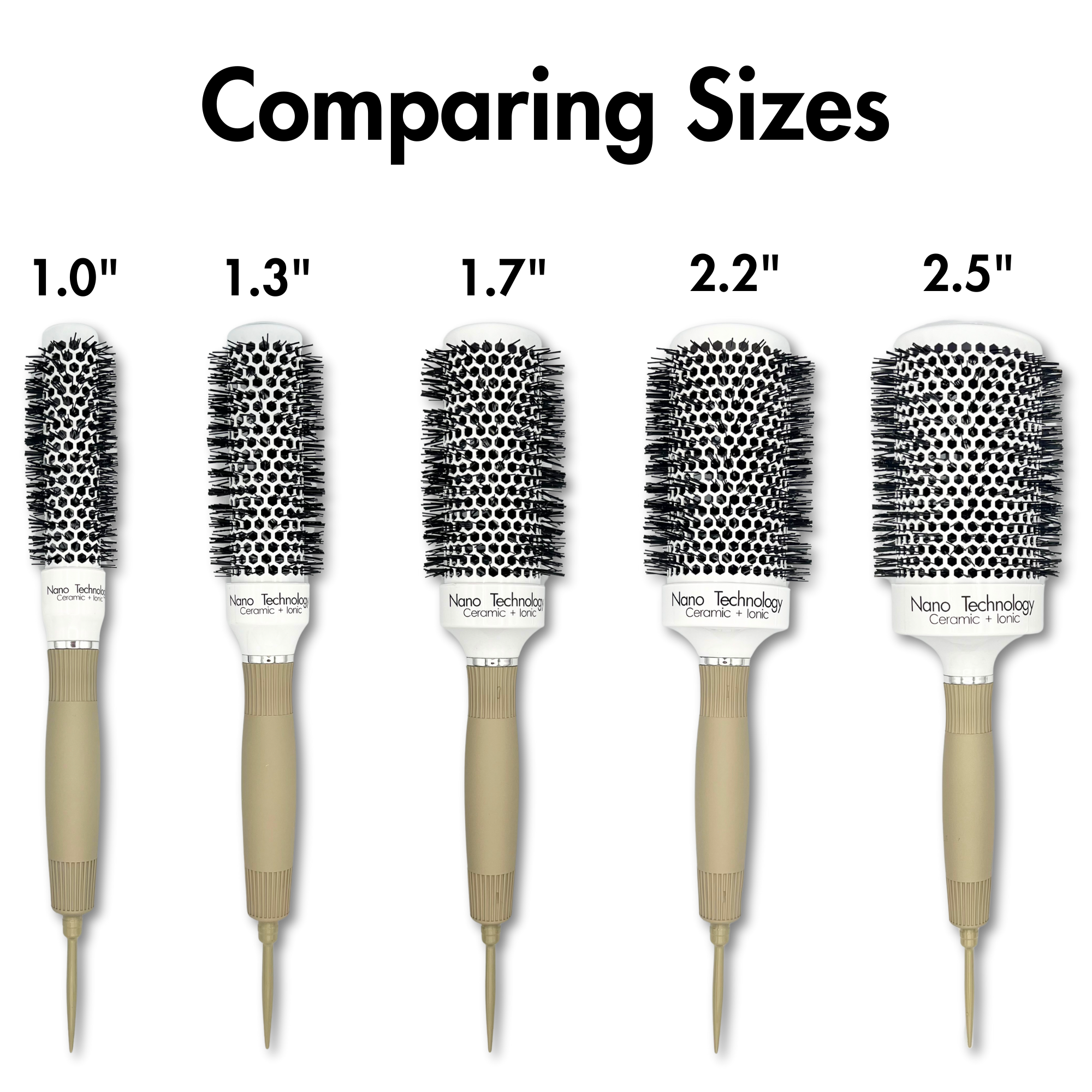 2.5 Inch Ceramic Round Hair Brush