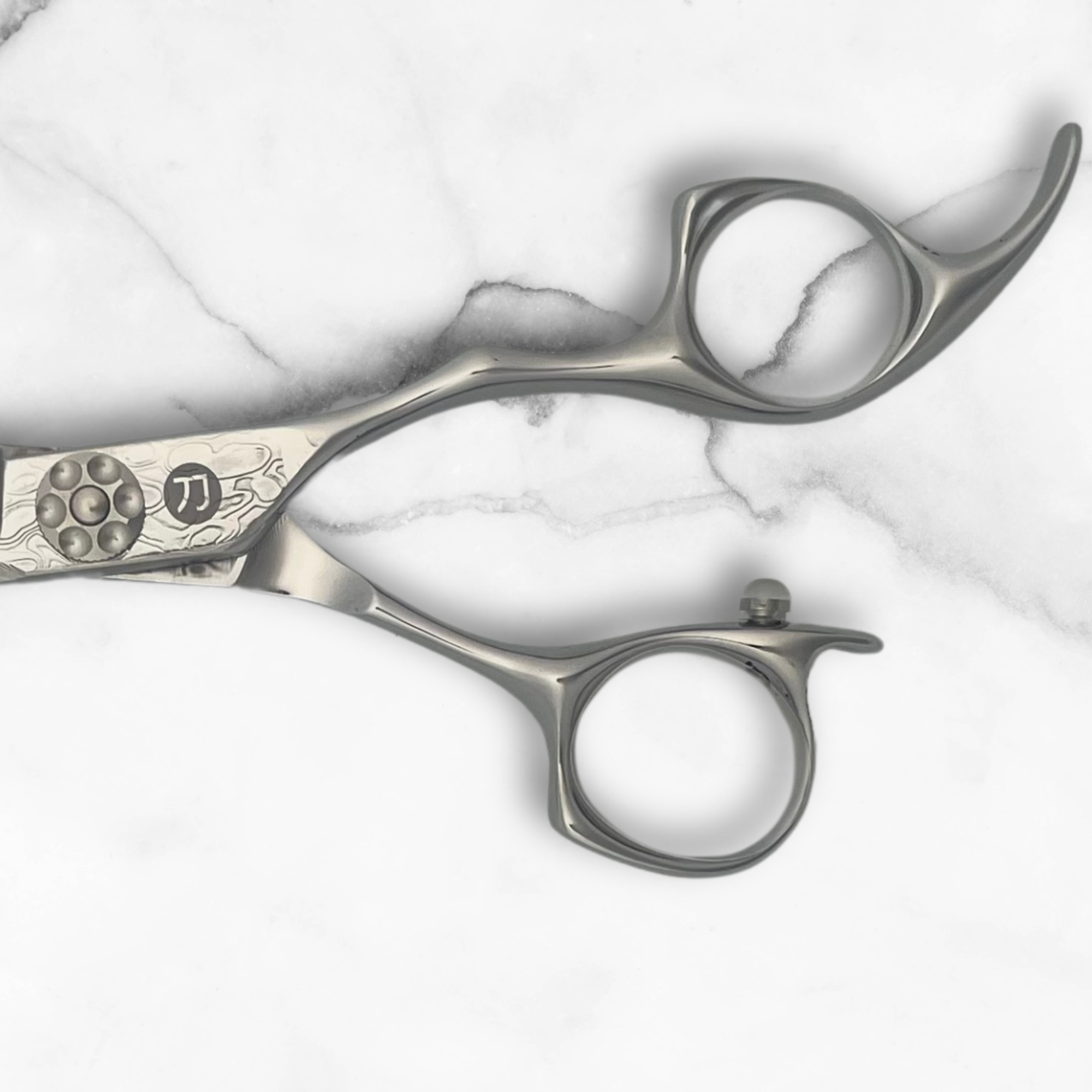 Saki Kanzen Damascus Hair Cutting Shears - Open Box