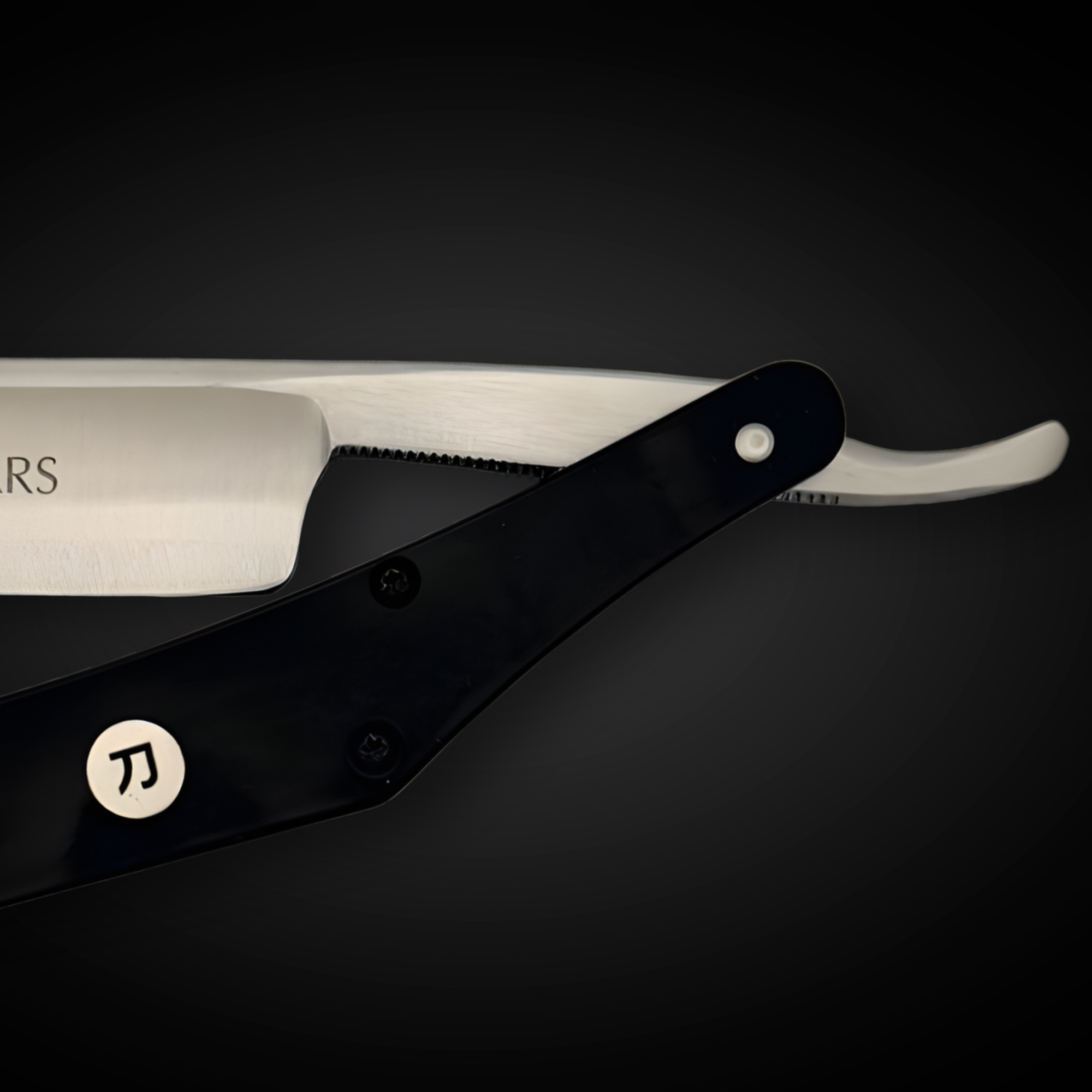 Saki Shears Black Steel Professional Straight Razor