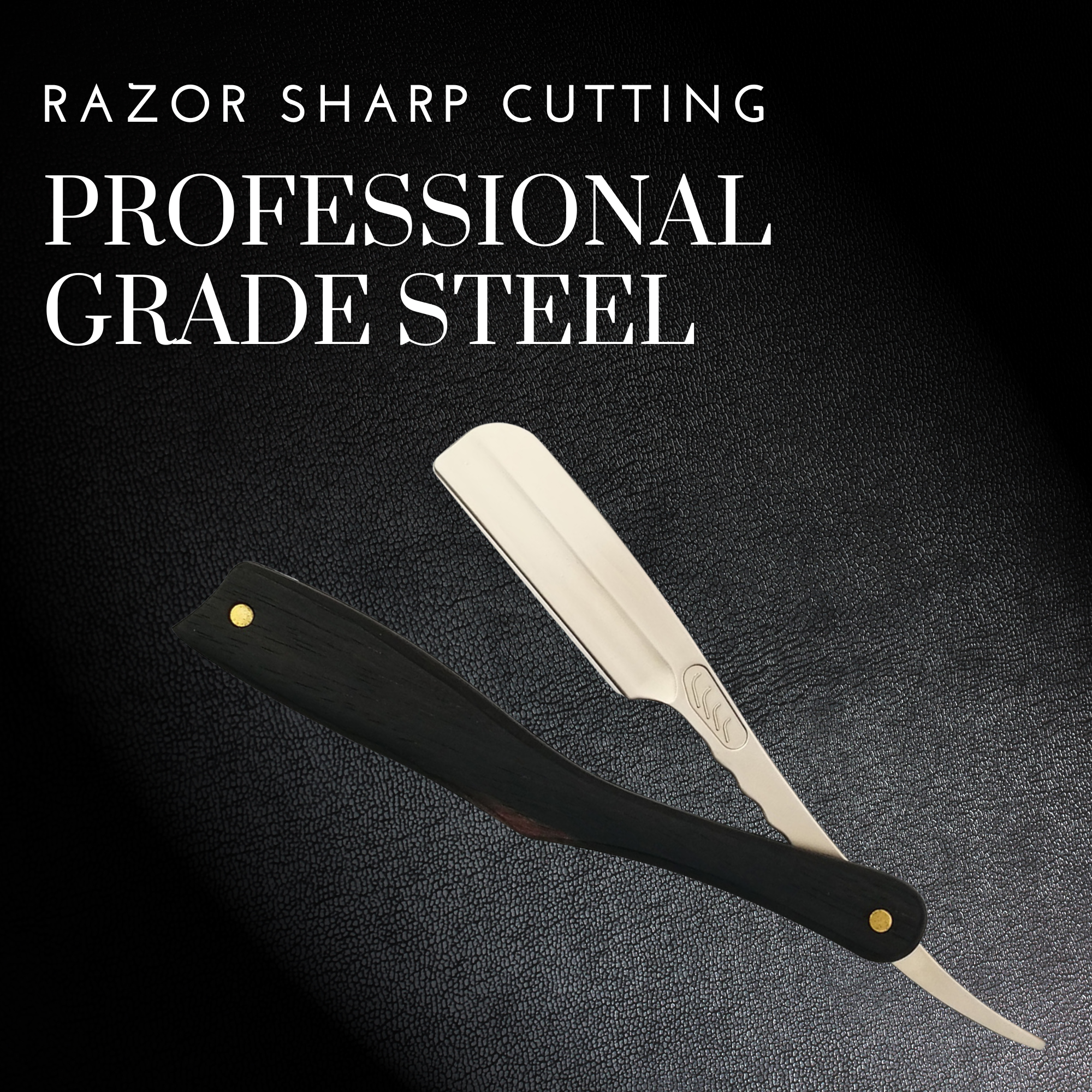 Straight Razor Ebony Wood