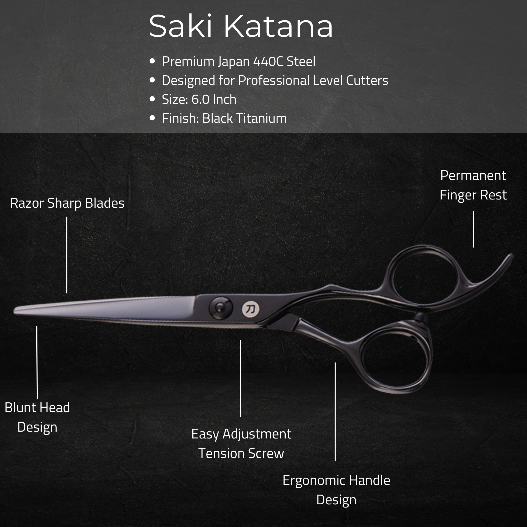 Katana Japanese Hair Cutting Shears/Scissors