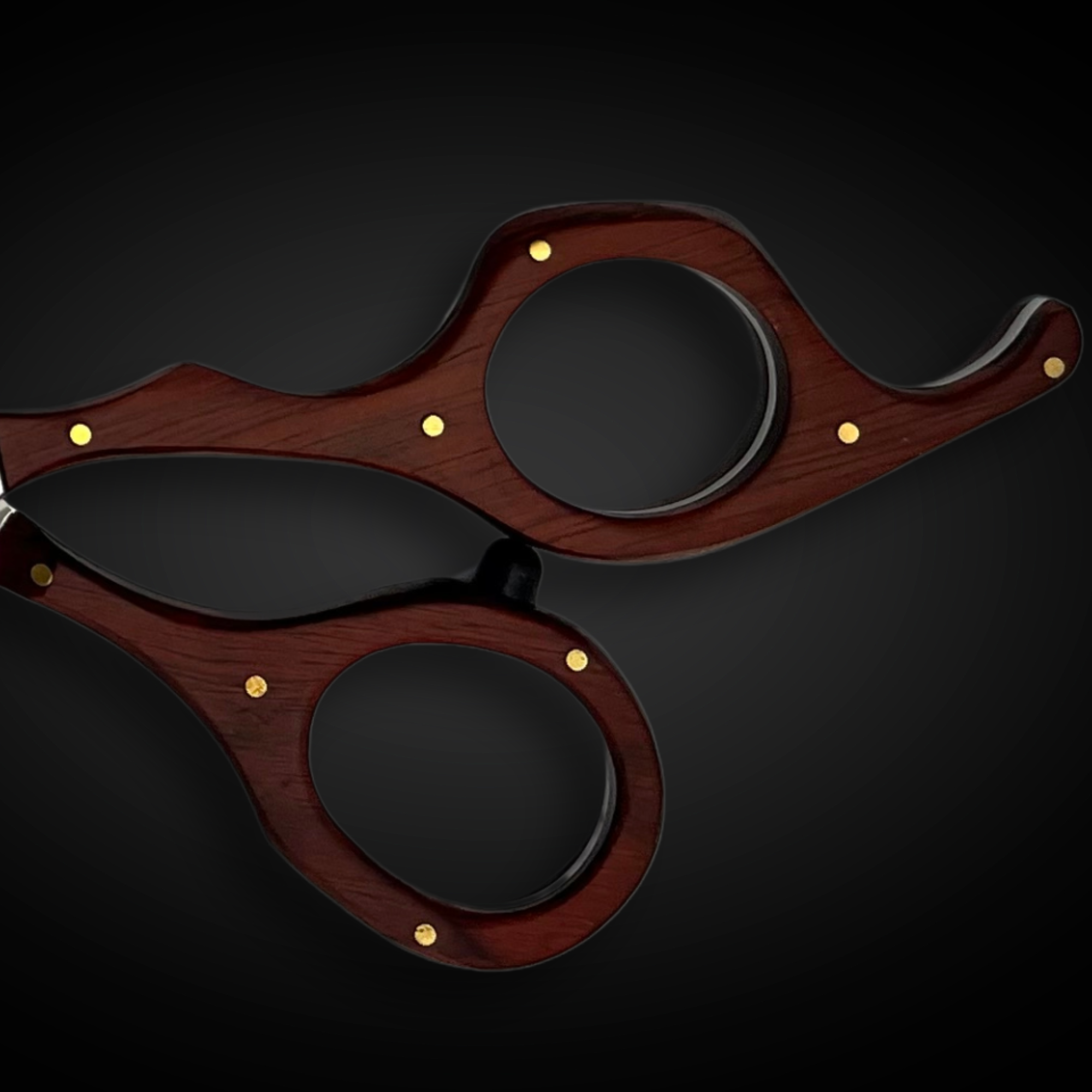 Saki Kigumi Wood and Steel Hair Cutting Shears - Open Box