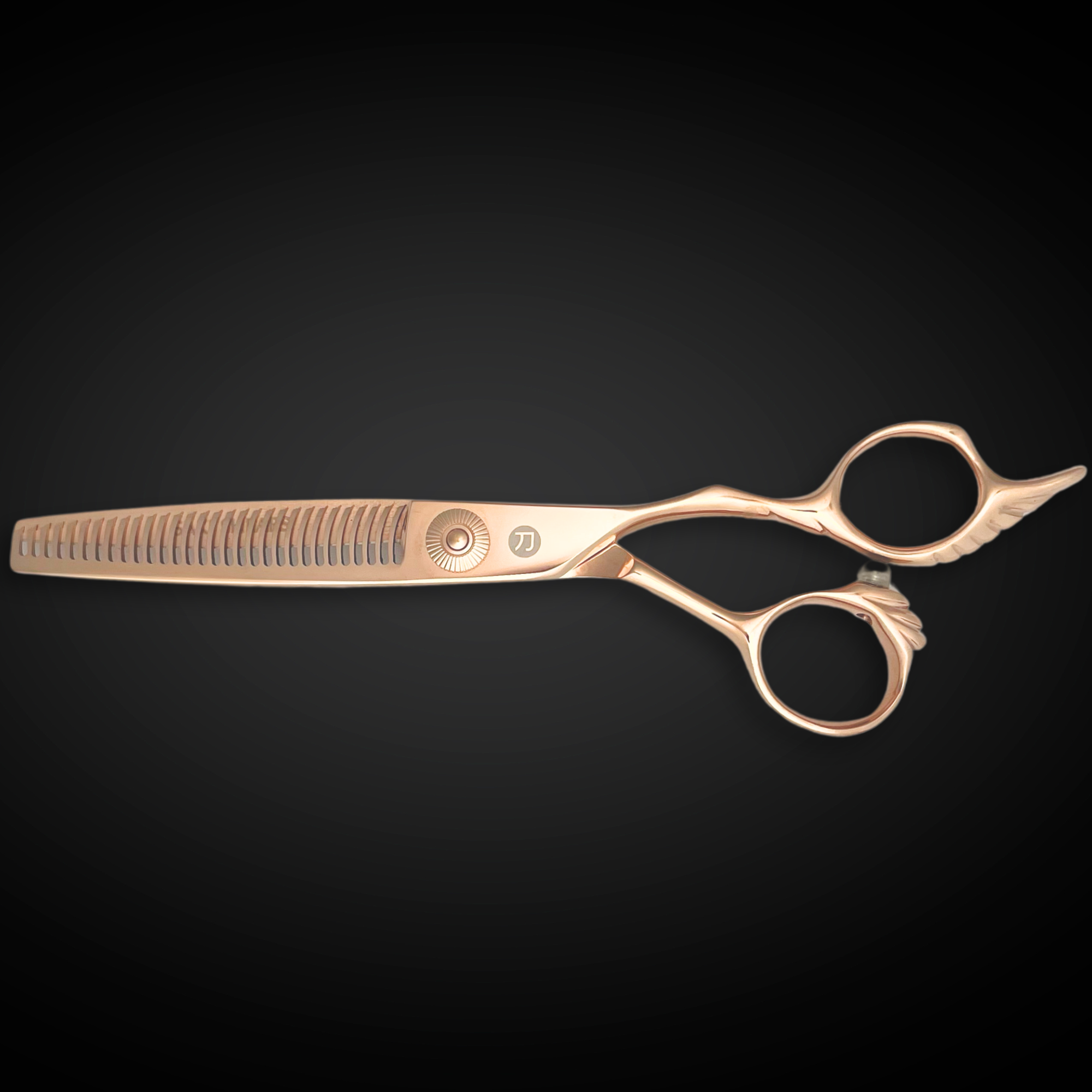 Gold Saki Tsuru Hairdressing Shears Set (Hair Cutting and Thinning Shears)