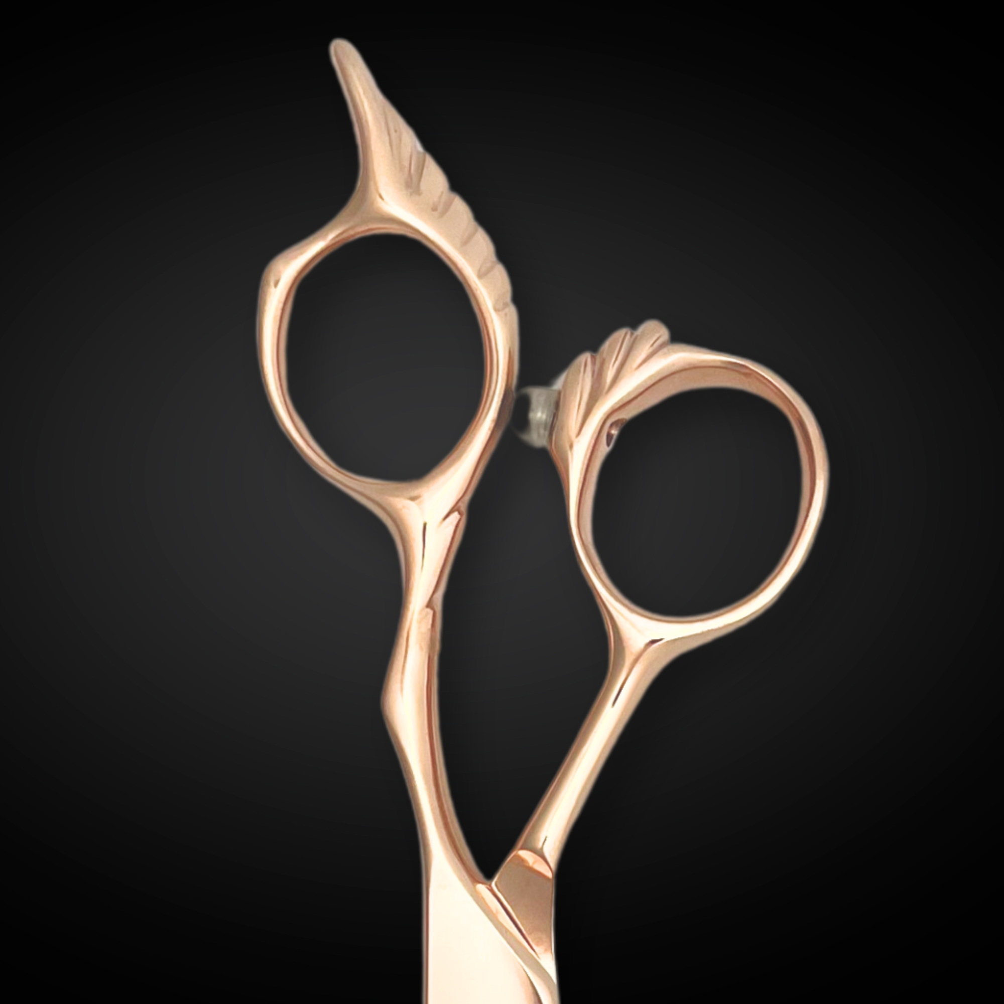 Gold Saki Tsuru Hairdressing Shears Set (Hair Cutting and Thinning Shears) - Open Box