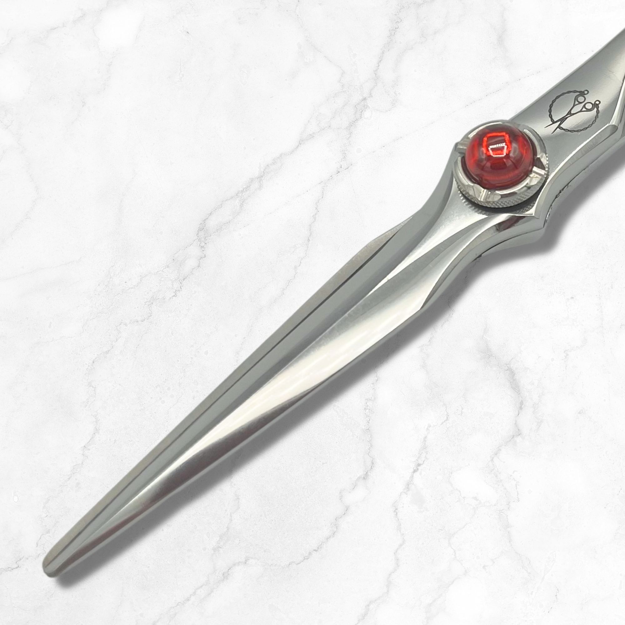 5.5 Inch Steel Hair Cutting Shears Red Moon