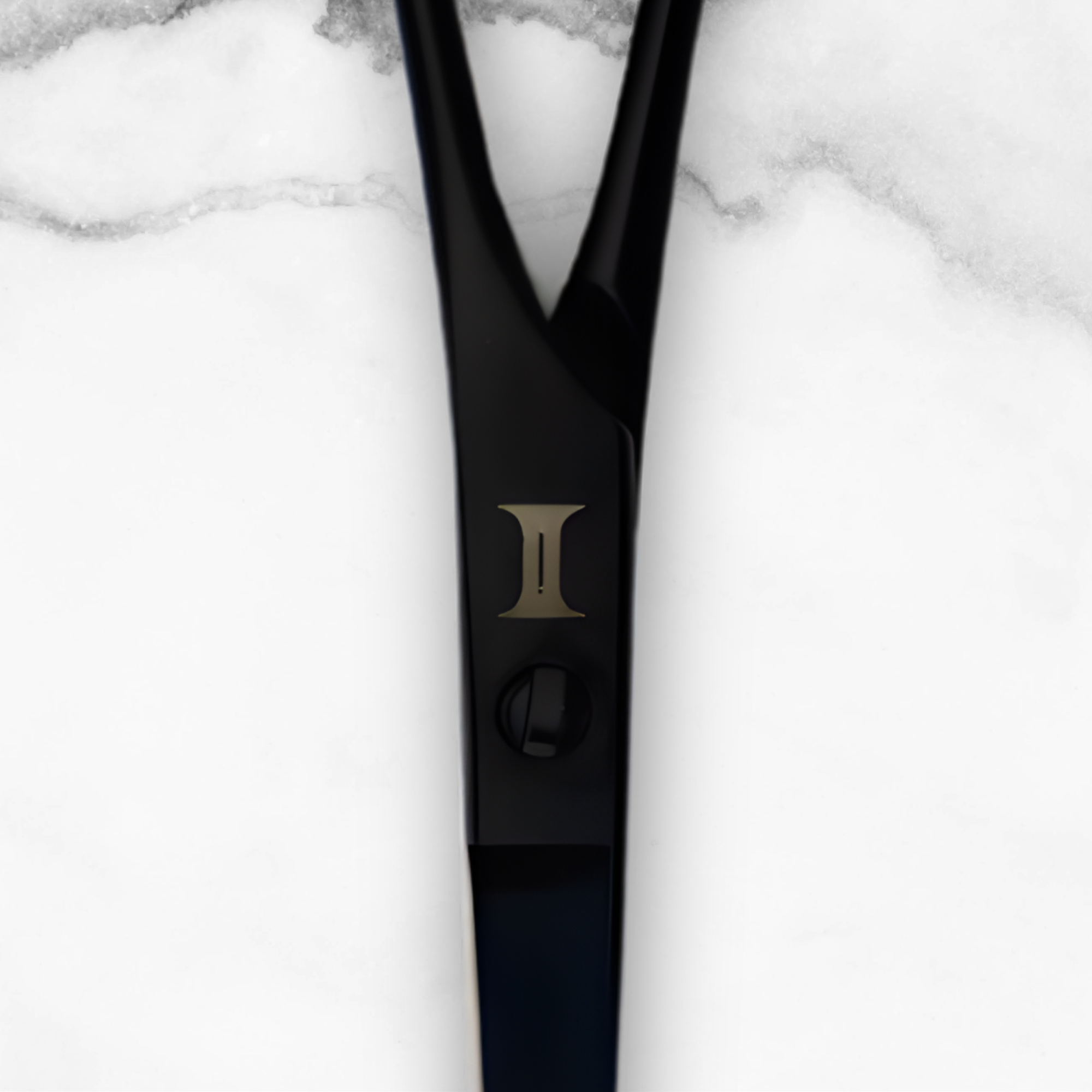 Black Made in Japan Hair Cutting Shears Intelio Steel Yoru