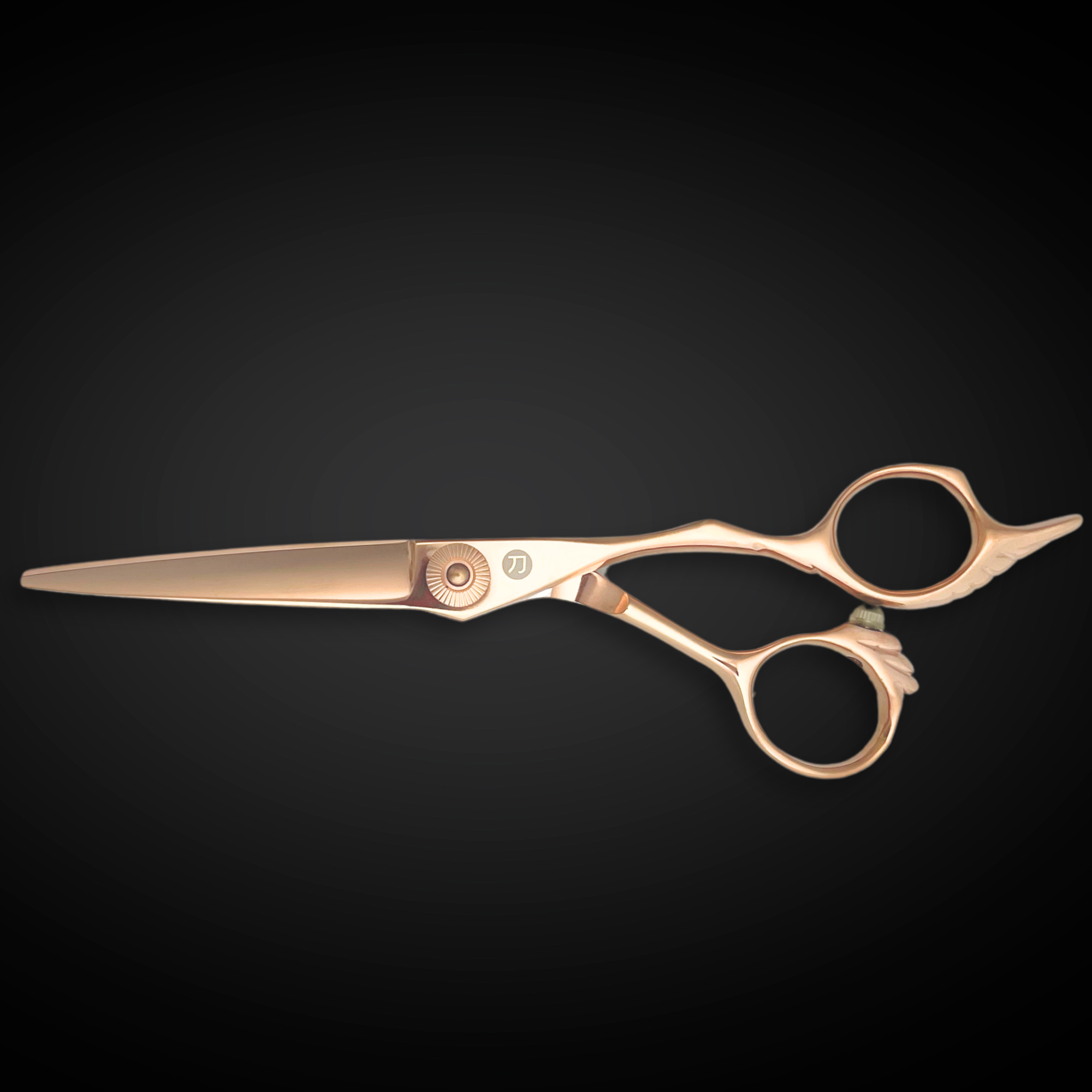 Gold Saki Tsuru Hairdressing Shears Set (Hair Cutting and Thinning Shears)