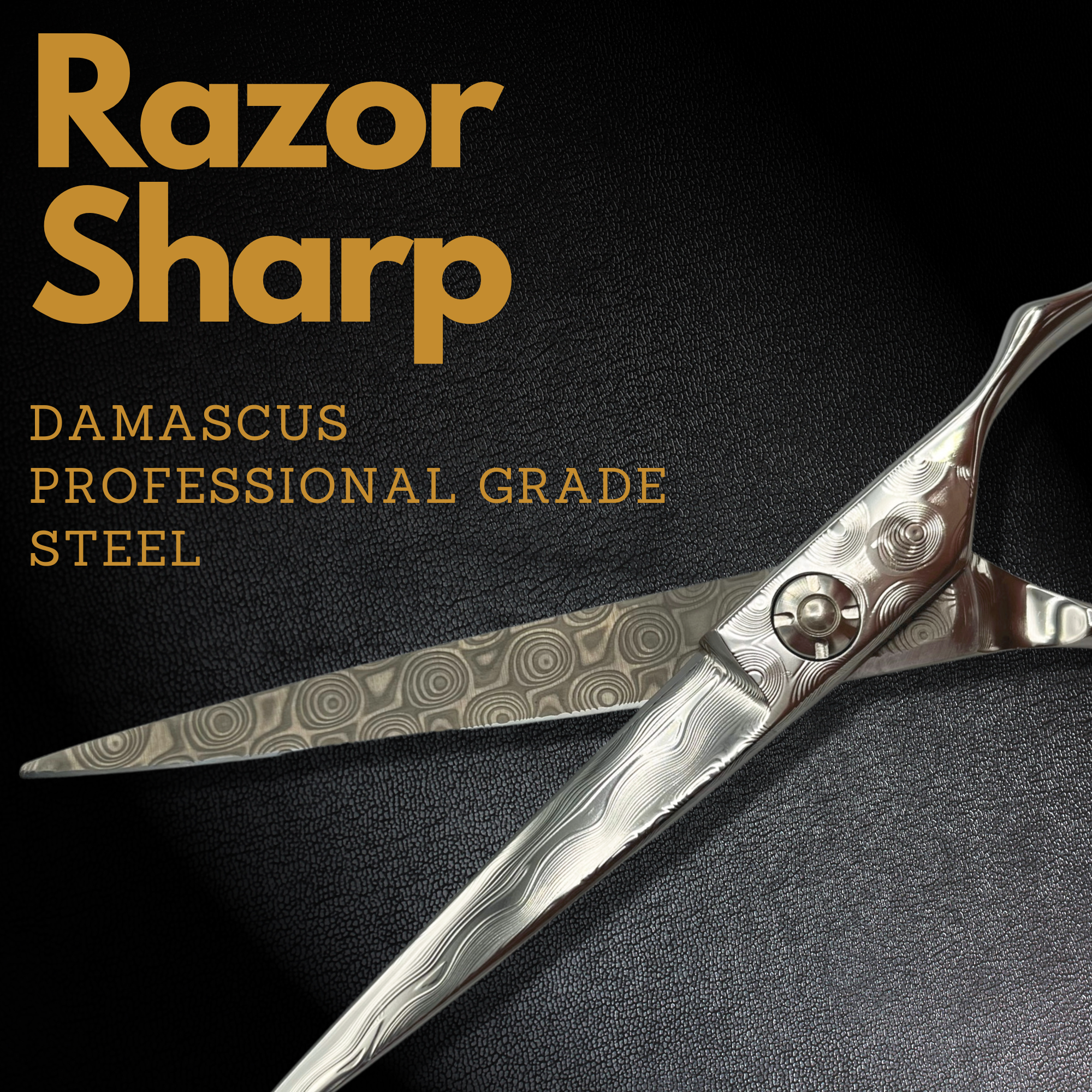 Kodachi Damascus Hair Shears Set (Hair Cutting and Thinning Shears)