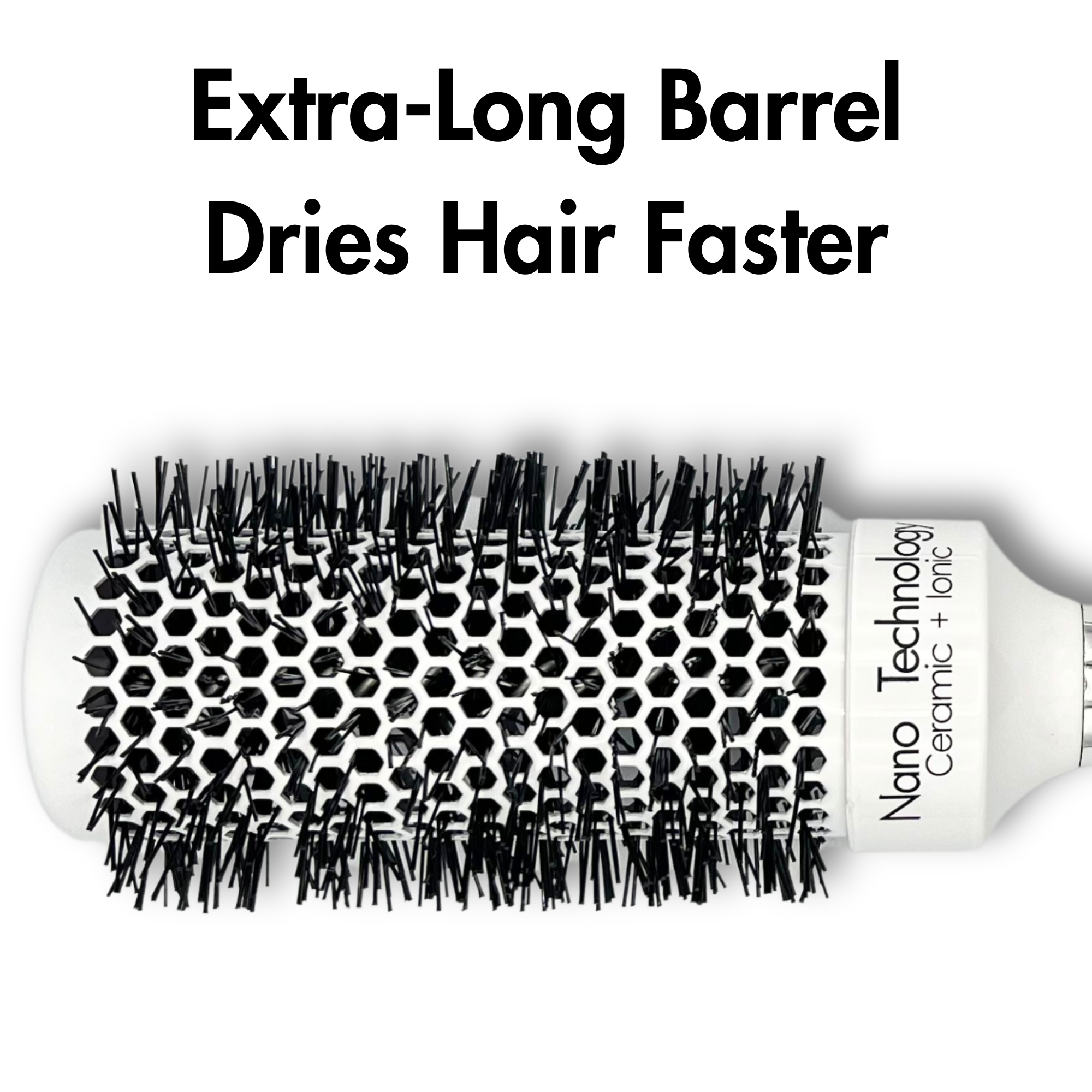 Round Hair Brush for Professional Blow Drying - Ceramic Ionic Thermal Barrel Brush for Blowouts and Precise Styling