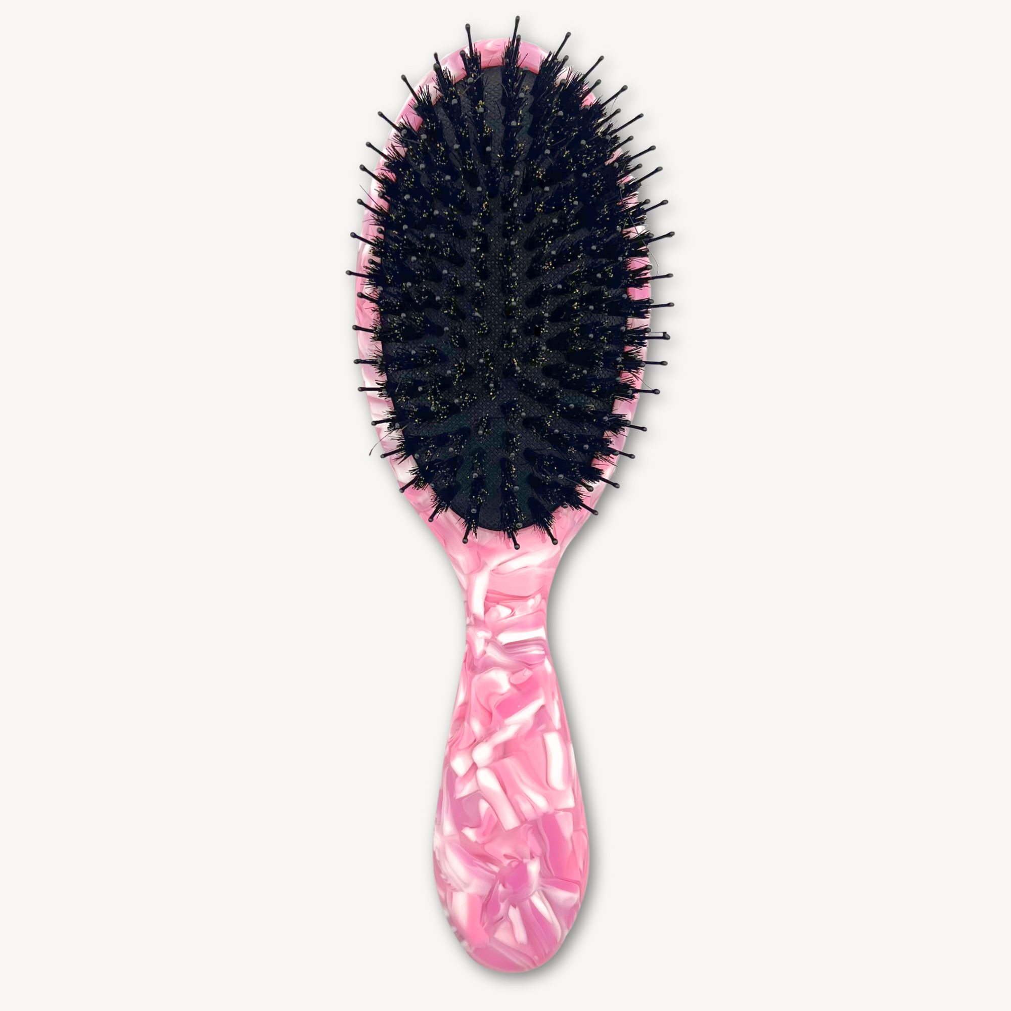 Boar Hair & Nylon Bristle Brush - Pink