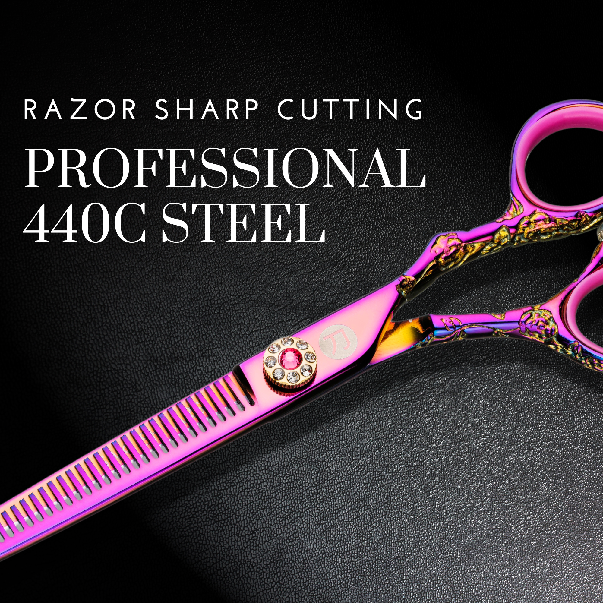 Kohana Pink Hair Thinning Shears/Scissors - Open Box