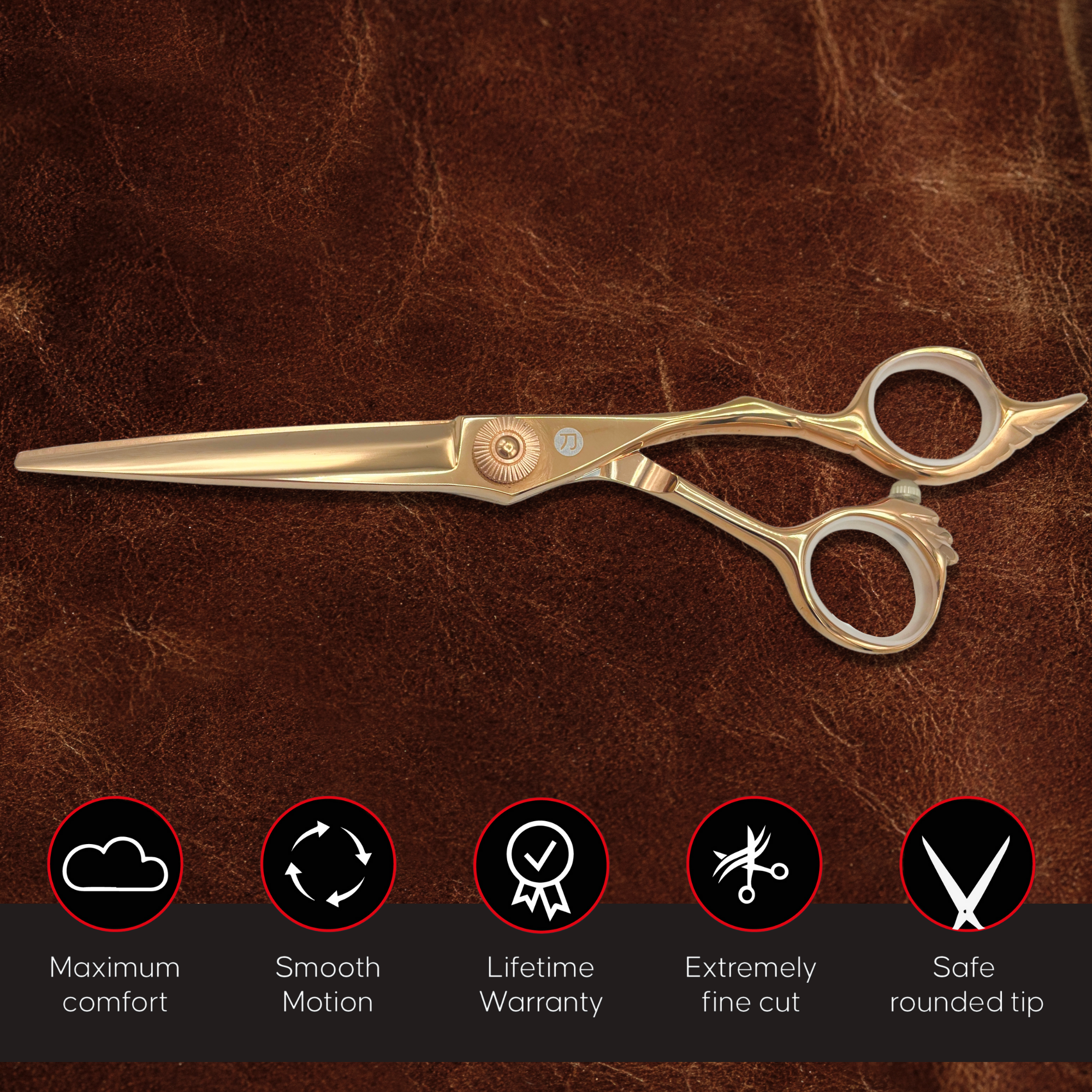 Tsuru Hair Shears/Scissors (Gold or Steel)