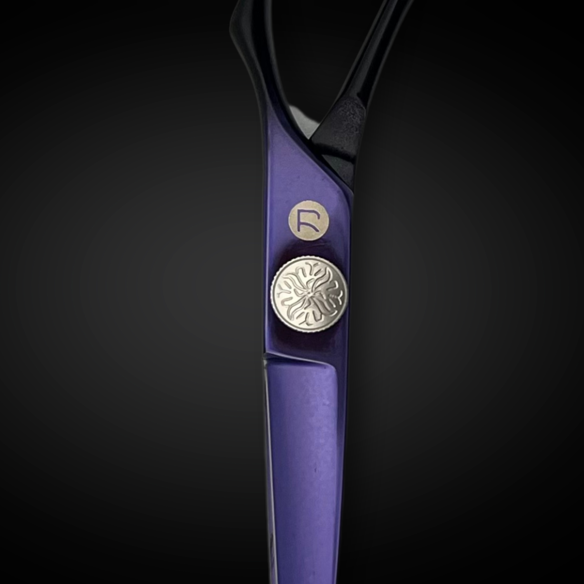 Purple Saki Nebula Hairdressing Shears Set (Hair Cutting and Thinning Shears)