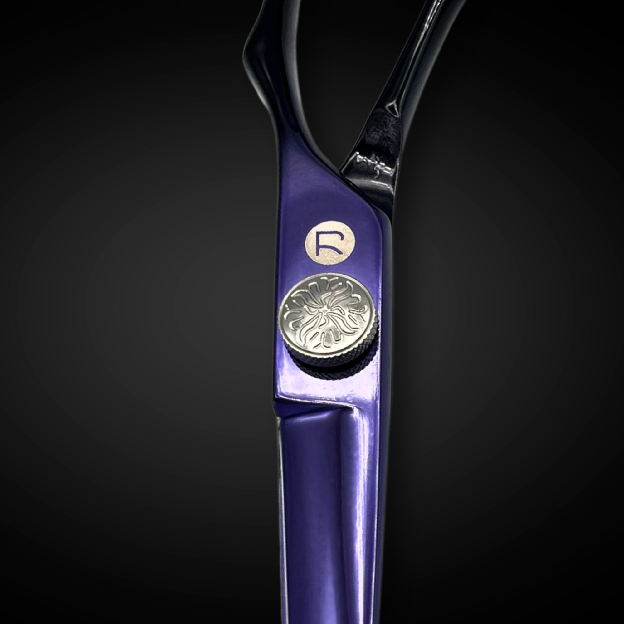 Purple Saki Nebula Hairdressing Shears Set (Hair Cutting and Thinning Shears)