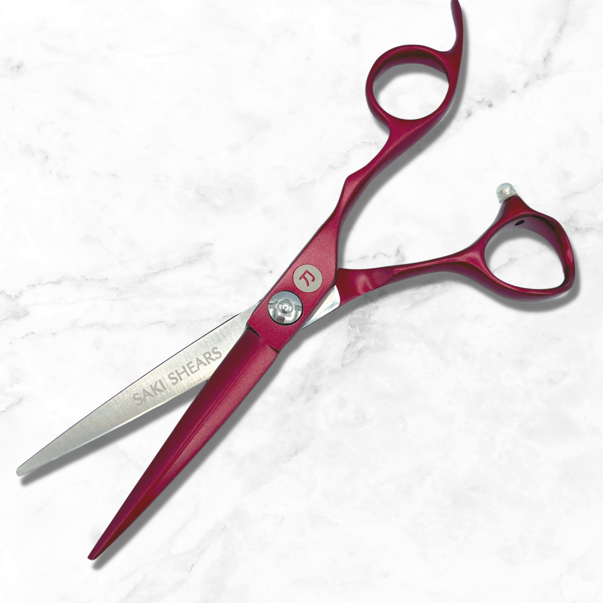 Saki Red Hair Cutting Shears - Return
