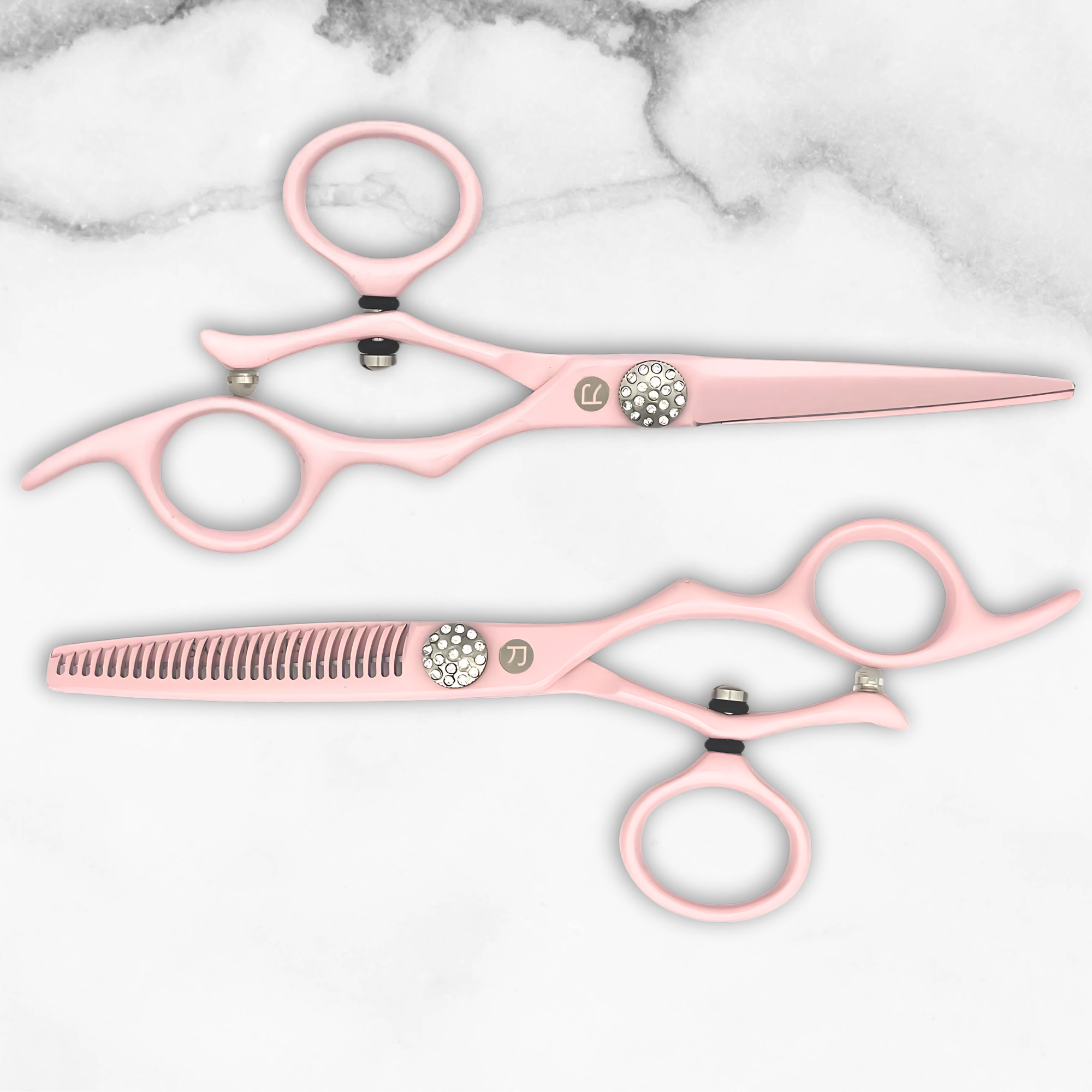 Swivel Precision Pink Hair Shears Set 5.5”
