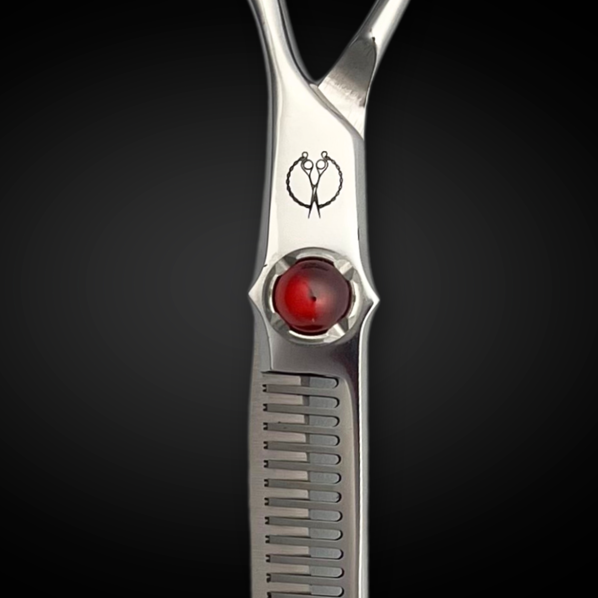 5.5 Inch Steel Hair Thinning Shears Red Moon - Return
