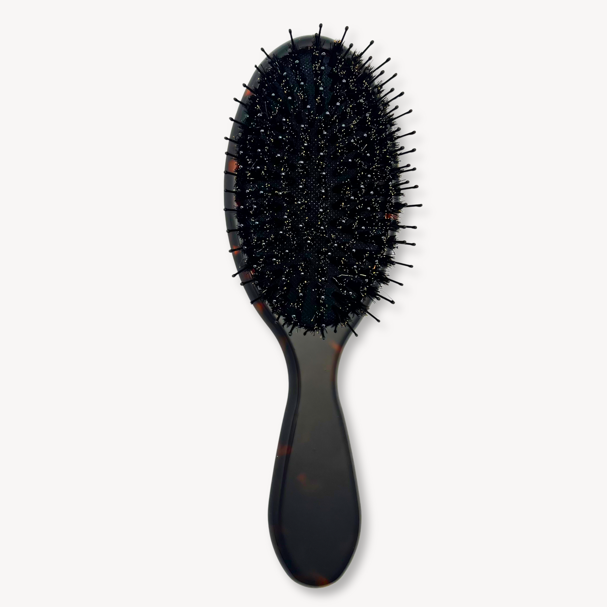 Boar Hair & Nylon Bristle Brush - Dark Tortoise