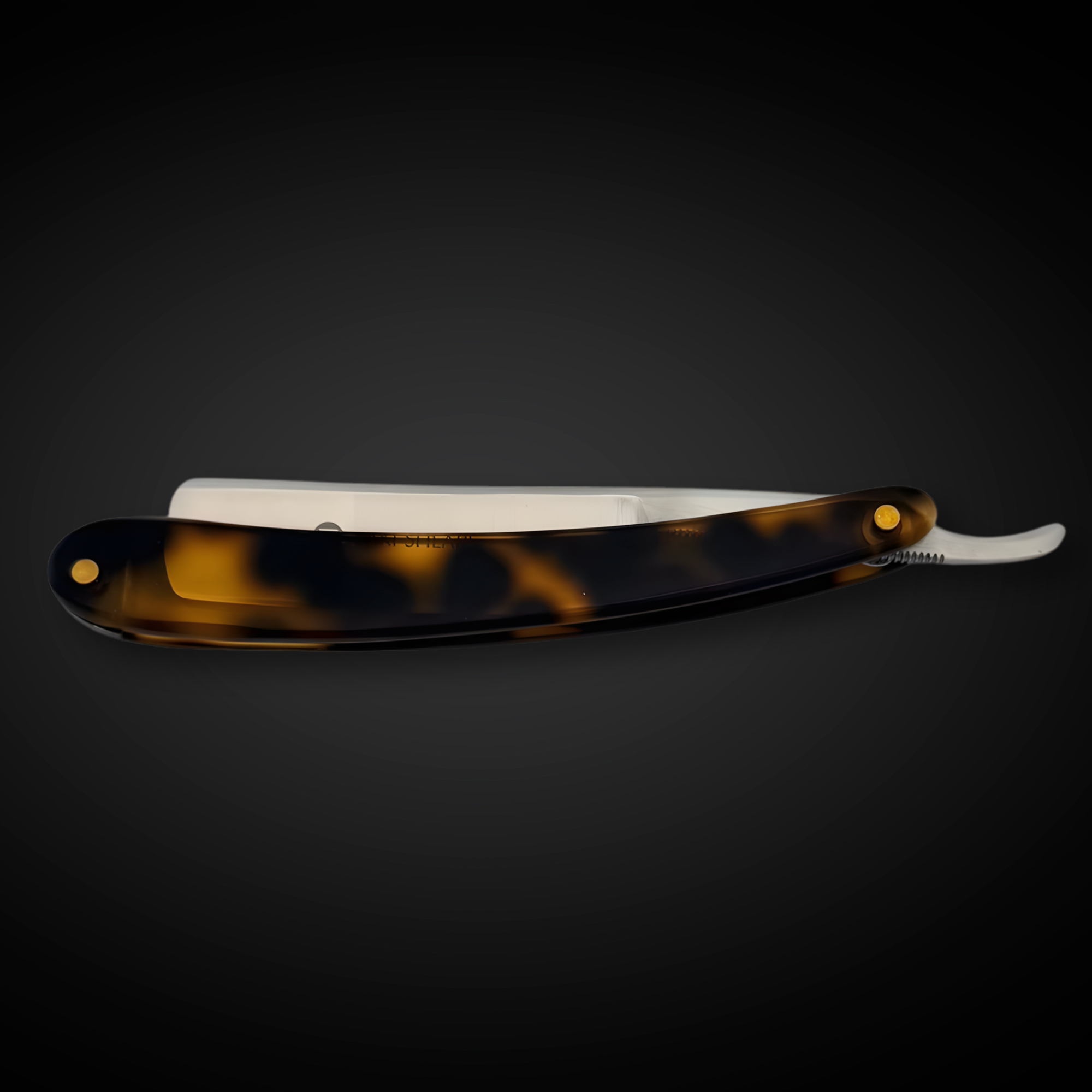 Straight Edge Shave Saki Epoxy Carbon Series - Classic Tortoise
